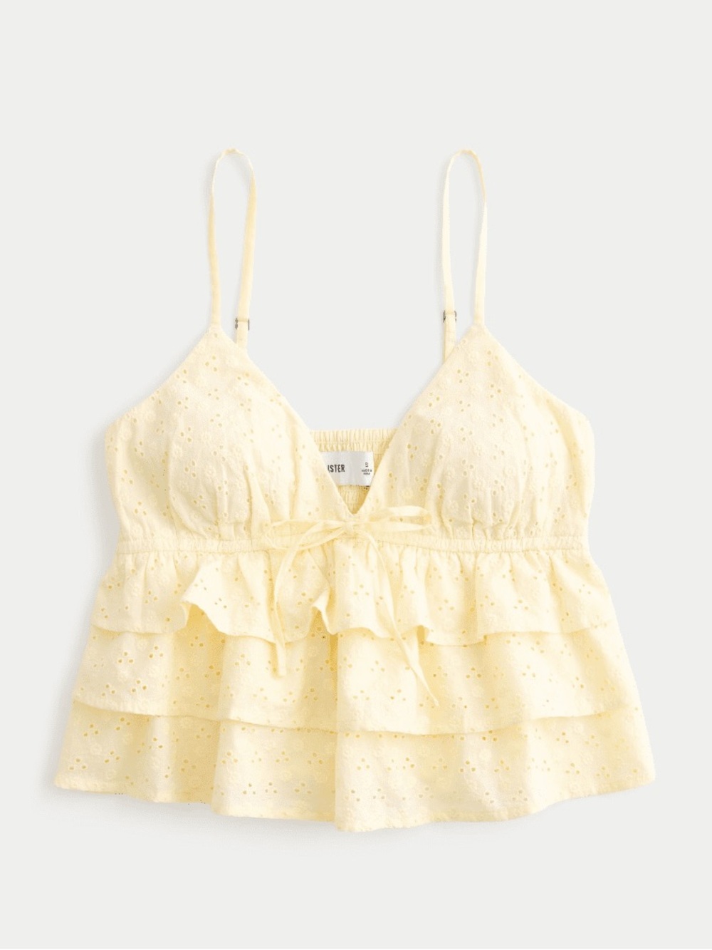 Hollister Butter Yellow Babydoll Tank Top